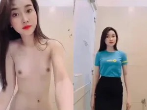Poster of Em nhân viên điện máy xanh xinh dâm khoe thân trong giờ làm