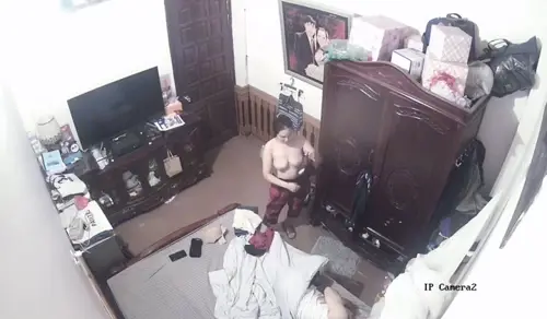 Poster of Hack camera phòng ngủ chị hàng xóm vú to thay đồ